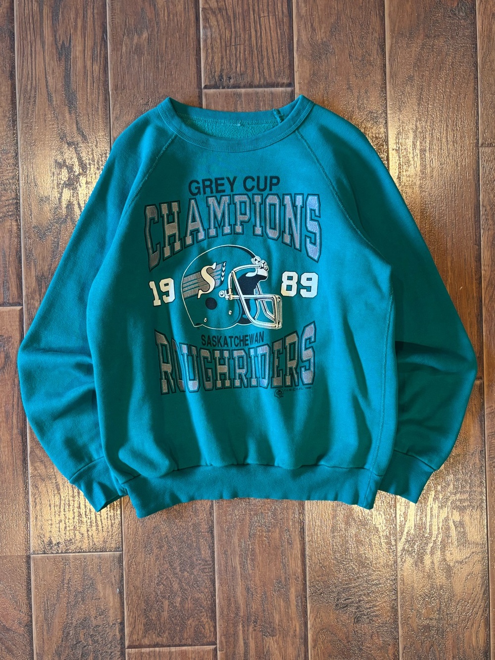 Vintage 1989 Saskatchewan RoughRiders Crewneck